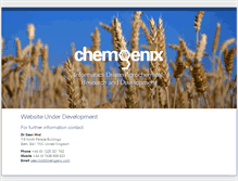 Tablet Screenshot of chemgenix.com